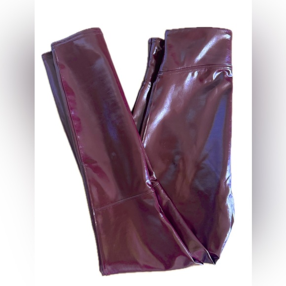 SPANX | Faux Patent Leather Leggings | Ruby - Picture 5 of 5